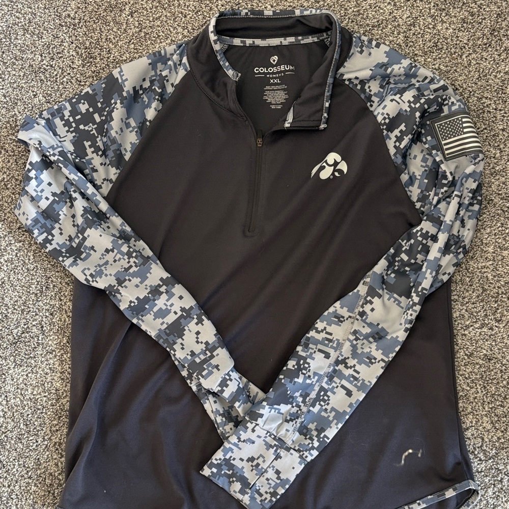 Colosseum Digital Camo Quarter Zip Shirt